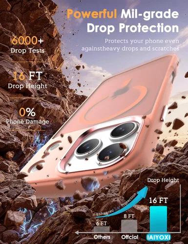 Miniatura 4 de IAIYOXI Funda magnética para iPhone XR [compatible con MagSafe], translúcida mate, delgada, delgada, a prueba de golpes, para mujeres, hombres
