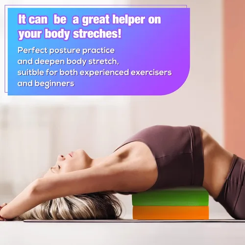 Miniatura 7 de Hanaive Almohadilla de equilibrio de espuma para entrenamiento de yoga, cojín antideslizante para ejercicios de estabilidad, estiramiento, pilates