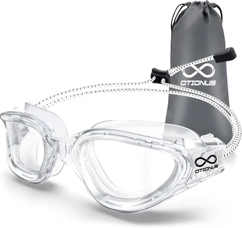 Miniatura 13 de Swim Goggles, Polarized Adult Swimming Goggles Bungee Strap No Hair Pulling Anti-fog Pool Goggles for Men Women