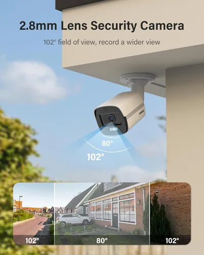 Miniatura 4 de ANNKE Cámara de seguridad 3K con visión nocturna a todo color, cámara de vigilancia CCTV 4 en 1 TVI/AHD/CVI/CVBS con cable con micrófono integrado