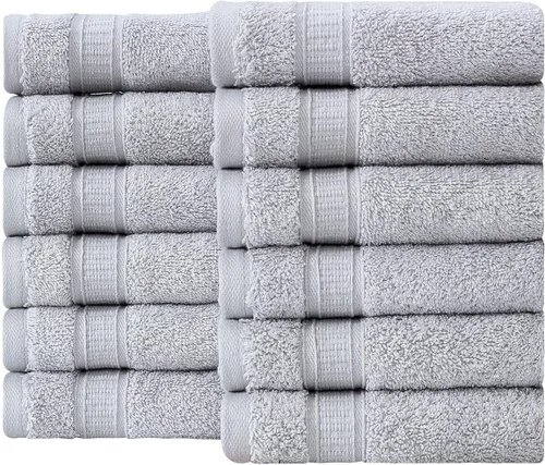 Miniatura 108 de LA HAMMAM - Paquete de 6 toallas de mano de 16 x 28 pulgadas de algodón turco para baño, cara, hotel, gimnasio y spa Extra suave al tacto, secado