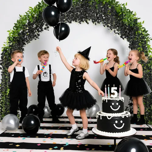 Miniatura 3 de U'Artlines 10 Piezas 7.2 Pies/Pieza Guirnalda de Glicina Artificial de Seda Flores de Glicina Negra Falsas Follaje Colgante Vides Guirnaldas