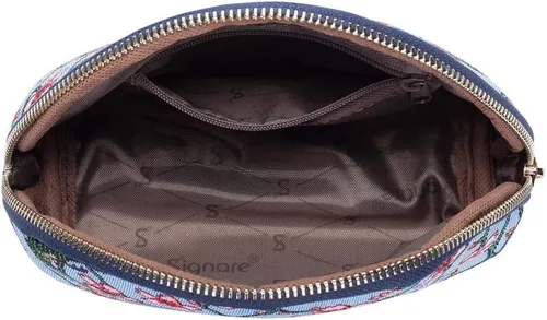 Miniatura 5 de Signare Bolsa de cosméticos para tapiz, bolsa de maquillaje para mujer con diseño floral