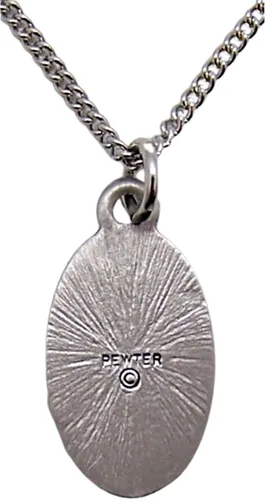 Miniatura 5 de Saint Dymphna 78-Inch peltre Medalla Colgante con tarjeta de oración Santo