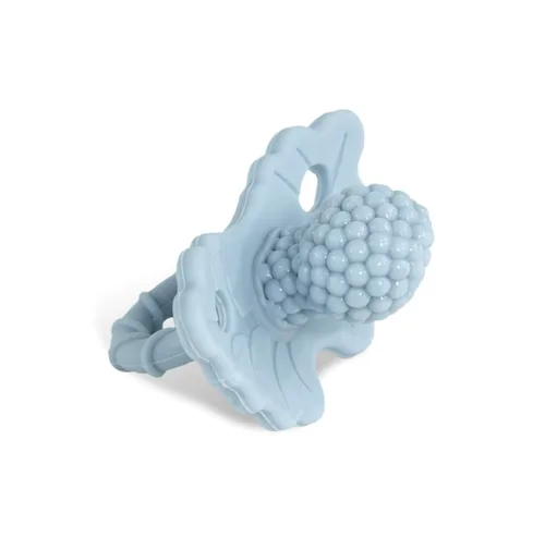 Miniatura 19 de RaZbaby RaZberry - Mordedor de silicona y chupete para alivio de la dentición en bebés, grado alimenticio, libre de BPA, diseño manos libres