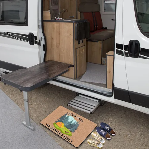 Miniatura 7 de Tapetes de camping con nombre personalizado con alfombras de caravana resistentes para alfombra de casa rodante Insdie de 24 x 16 pulgadas, 30 x 18