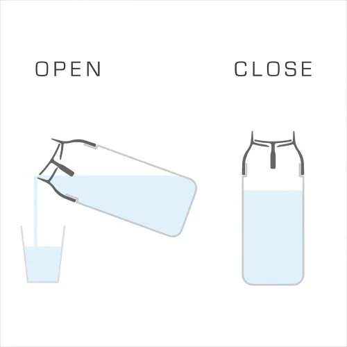 Miniatura 4 de Kinto 22971 - Jarra de agua con cápsula, jarra y botella de agua fría, 33.8 onzas líquidas (1 litro), color blanco