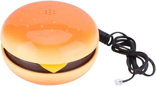 Miniatura 8 de Hamburger House Phone – Regalo novedoso de teléfono de hamburguesa para el hogar, restaurante, hotel, decoración de oficina