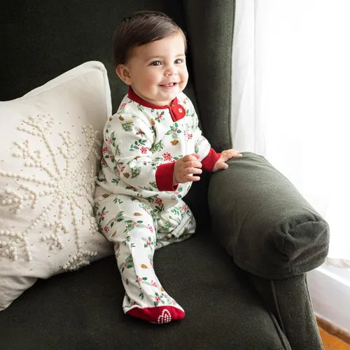 Miniatura 3 de Burts Bees Baby - Pijama de una pieza enterizo de bebé de 100 algodón orgánico con cremallera frontal para dormir