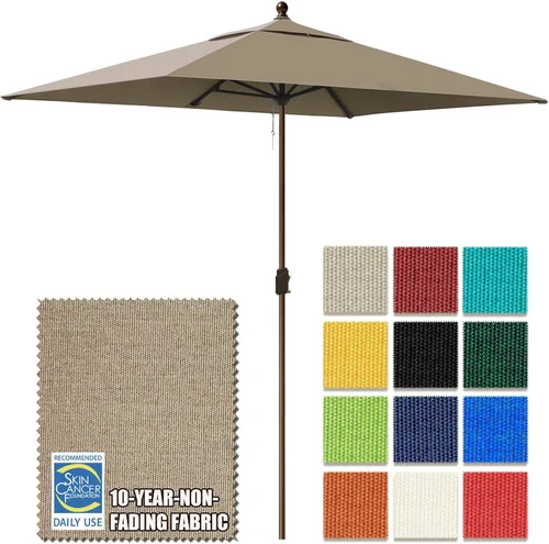 Miniatura 23 de EliteShade USA Sombrilla de Mercado de 9 Pies con Garantía de 10 Años Sin Decoloración, Sombrilla de Patio, Sombrilla de Mesa para Exteriores