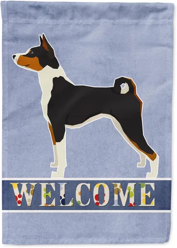 Miniatura 8 de Caroline's Treasures CK3704GF Bandera de jardín de bienvenida de Akita Shepherd Black and Tan - Bandera decorativa para patio exterior, patio