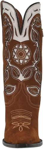 Miniatura 2 de Dan Post Boots Womens Moni Tool-Inlay Snip Toe Boots Mid Calf Mid Heel 2-3" - Brown