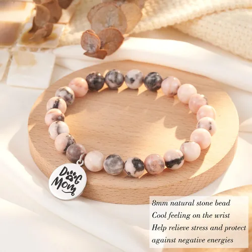 Miniatura 4 de Tarsus Pulsera con dije para el Día del Padre, Día de la Madre, para mujeres y hombres, el mejor regalo de mamá para mujeres, regalos para papá