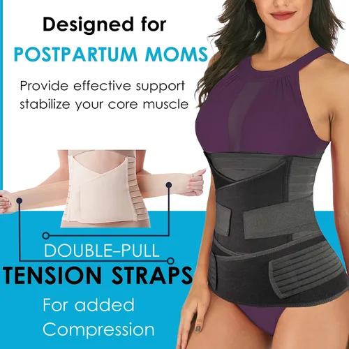 Miniatura 8 de Fajas posparto para recuperación posparto para posparto y recuperación natural del parto, fajas postparto para recuperación posparto