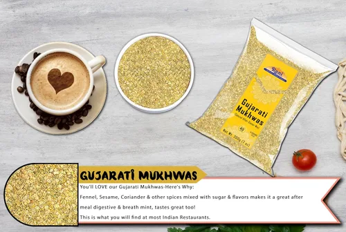 Miniatura 8 de Rani Gujarati Mukhwas (Mezcla especial para después de la cena) 7 oz (200 g) ~ Vegano Kosher Apto para gluten Sin colores De origen indio