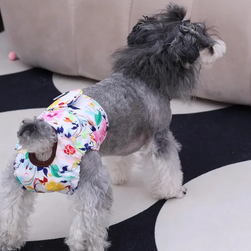 Miniatura 8 de CuteBone - Pañales para perras, paquete de 3 unidades para perritos, talla XS, D14XS