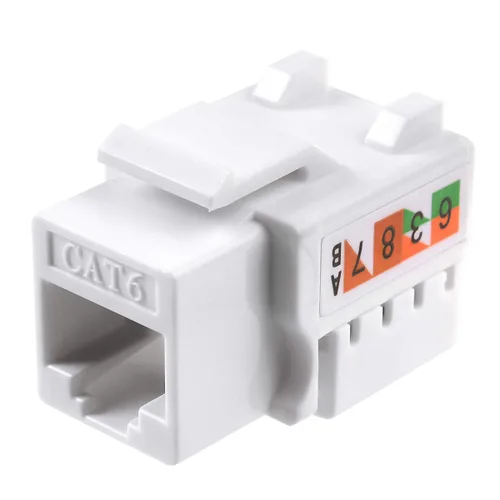 Miniatura 2 de TENINYU Paquete de 10 conectores RJ45 Keystone Jack 568A/568B, adaptador Keystone compatible con conector Cat 6/5e/5, conector Keystone Cat6
