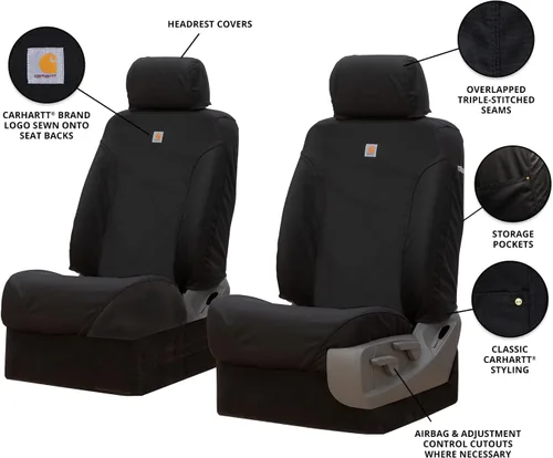 Miniatura 3 de Covercraft Carhartt Super Dux SeatSaver - Fundas de asiento personalizadas para Ford F-150 2009-2014 y F-250/F-350 2011-2016