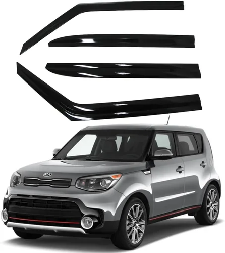 Miniatura 8 de AUTOCLOVER - Juego de 6 protectores de lluvia con cinta adhesiva para Kia Soul 2020 2021 2022 2023 2024 2025 / deflectores de ventana, persianas