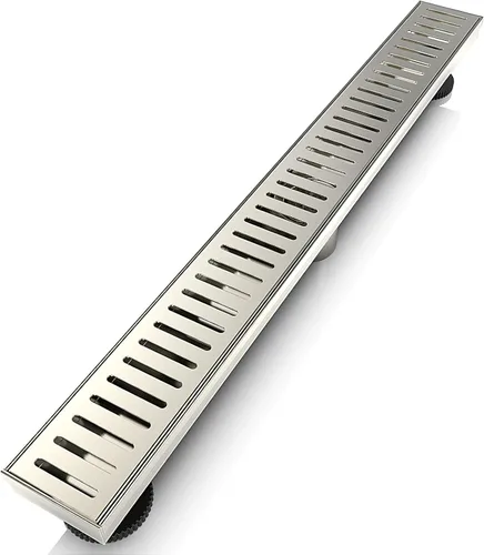 Miniatura 13 de WEBANG - Drenaje lineal de 12 pulgadas para ducha rectangular con accesorios, cubierta de patrón cápsula, rejilla extraíble, acero inoxidable SUS304