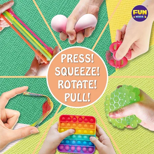 Miniatura 6 de Caja de juguetes para niñas y niños, FunKidz paquete misterioso de juguetes sensoriales para la ansiedad para niños, regalos para fiestas, premios