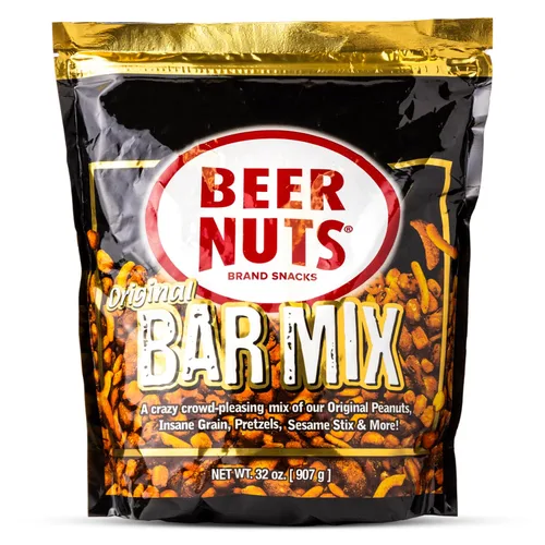 Miniatura 10 de BEER NUTS Original Bar Mix - Pretzels, Cheese Stix, Sesame Stix, Insane Grain - Bolsa resellable de 20 onzas (paquete de 2)