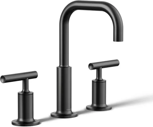 Miniatura 25 de KOHLER K-14406-3-2MB Purist - Grifo para lavabo de baño, 3 agujeros con asas cruzadas bajas, 1.2 GPM, latón moderno cepillado vibrante Latón