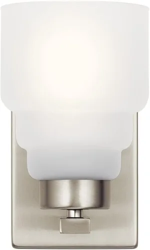 Miniatura 3 de Kichler Vionnet - Aplique de pared con 1 luz de 8.5 pulgadas con cristal transparente, color negro