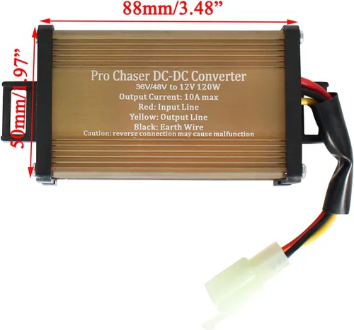 Miniatura 2 de Pro Chaser Carros de golf DC-DC RV 48V 36V Voltaje a 12V reductor de voltaje reductor de voltaje reductor para faros traseros paneles solares