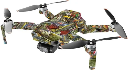 Miniatura 2 de MIGHTY SKINS Compatible con DJI Mini 2 Dron portátil – Rompecabezas de peces, protectora, duradera y única, cubierta de vinilo fácil de aplicar