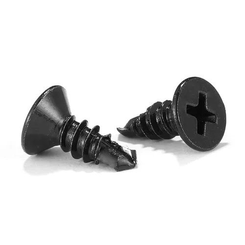 Miniatura 8 de Tornillos de chapa metálica #8 x 3/4 pulgadas, 100 unidades de acero inoxidable 410 tornillos autorroscantes rápidos de acero inoxidable 410