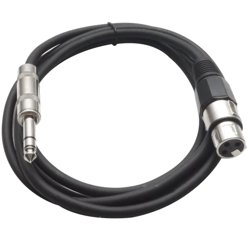 Miniatura 12 de Seismic Audio - SATRXL-F2 - Cable de conexión XLR naranja de 2 pies hembra a 1/4" TRS