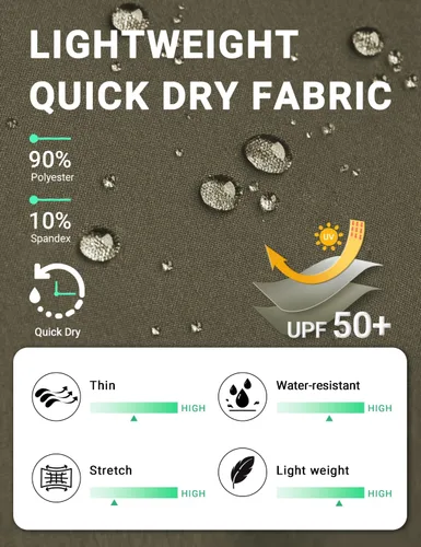 Miniatura 9 de BVVU Pantalones cargo capri de senderismo para mujer, ligeros, de secado rápido, pantalones deportivos impermeables para exteriores, pantalones
