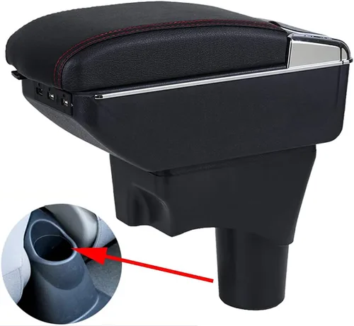 Miniatura 10 de Compatible con Caja de Almacenamiento de Brazo de Consola Central del Coche Nissan Sunny/March Micra K13/Nissan Versa Almera Sedan solamente/Nissan
