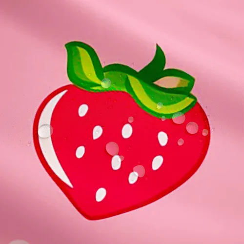 Miniatura 4 de Cortina de baño de fresa roja, 72 pulgadas de ancho x 72 pulgadas de largo, cortina de ducha de frutas kawaii, juego de cortina de ducha para tinas