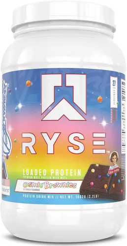 Miniatura 16 de Ryse - Proteína en polvo cargada, 0.88 onzas de aislado y concentrado de proteína de suero de leche, fibra prebiótica y MCT, baja en carbohidratos