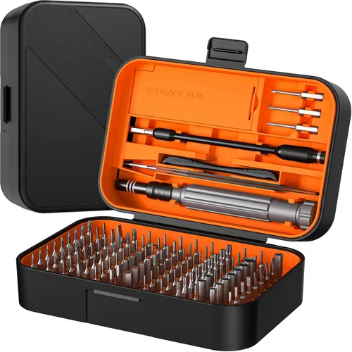 LIFEGOO Juego de destornilladores de precisión, kit magnético de herramientas de reparación de anteojos 121 en 1 mejorado para