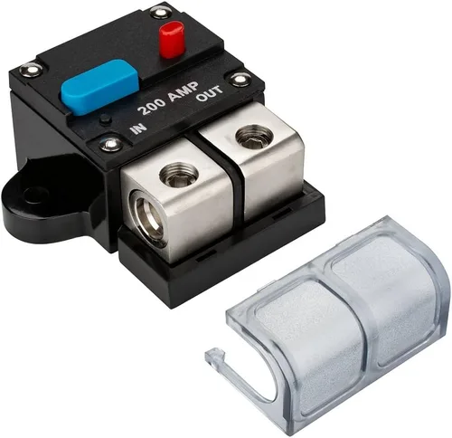 Miniatura 2 de Disyuntor de circuito de 100 amperios de audio para automóvil, energía solar, inversor de fusibles en línea con cubierta impermeable para motor