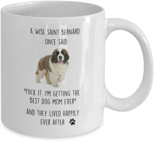 Miniatura 2 de Taza de San Bernardo St. Bernard Coffee Cup Idea for Best Dog Mom Ever