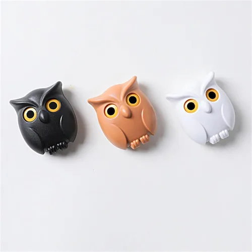 Miniatura 8 de Llavero de búho nocturno, llaves de soporte para llaves, llave de pared magnética de búho nocturno, lindo soporte para llaves de búho, creativo y 3