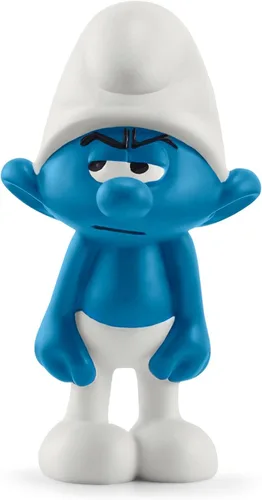 Schleich Pitufos, juguetes coleccionables de dibujos animados retro para niños y niñas, figura de pitufo gruñón, a partir de 3 años