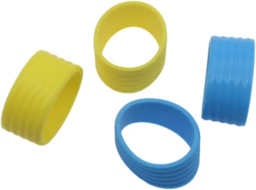 Miniatura 3 de FDXGYH Agarre para raqueta de tenis, anillo de goma con agarre antideslizante para raqueta de tenis de bádminton absorbente en su lugar, color negro