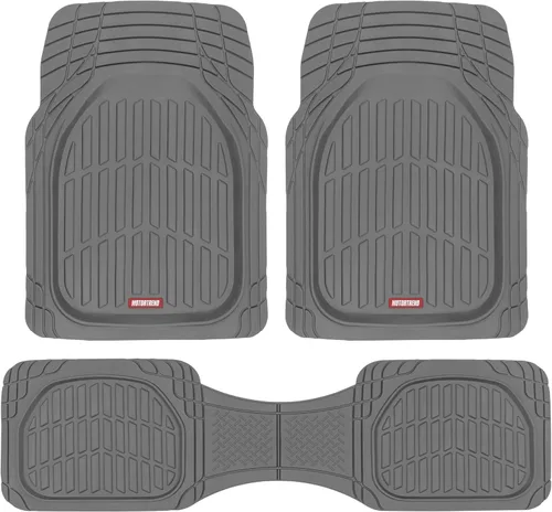 Miniatura 14 de Motor Trend -2 alfombrillas delanteras para el piso del automóvil- Forros de contorno FlexTough negros - Alfombrillas de goma resistentes