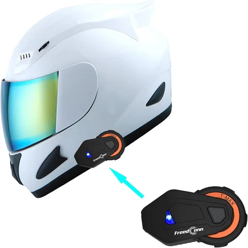 Miniatura 13 de 1Storm - Casco de cabeza completa para motocicleta, diseño de calavera mecánica HJDJ11