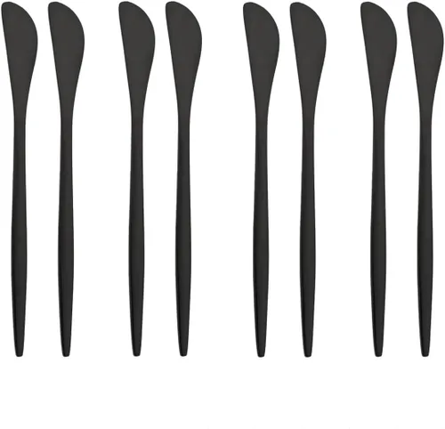 Miniatura 11 de Puzhler 8 piezas de cuchillo de mantequilla de espejo cuchillo de postre de queso cuchillo de mermelada de acero inoxidable cuchillo de cocina