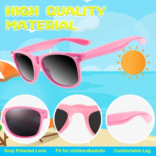 Miniatura 3 de ASTARON Paquete de 12 lentes de sol de fiesta de neón a granel para playa, boda, fiesta, piscina, suministros de fiesta