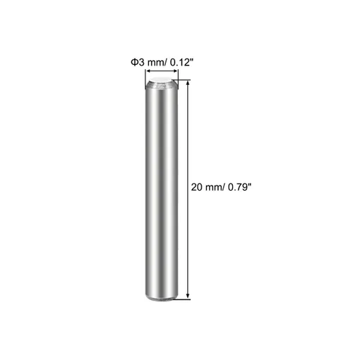 Miniatura 3 de uxcell 3 pasadores de 0.787 in (aproximadamente 1/8 de pulgada) de acero inoxidable 304 para litera de madera, pasadores de estante, estantes