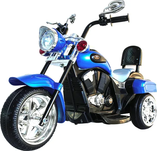 Freddo Motocicleta de juguete, triciclo de motocicleta de 6 V con luces LED, bocinas hacia adelante/marcha atrás, 2 opciones de velocidad, juguetes