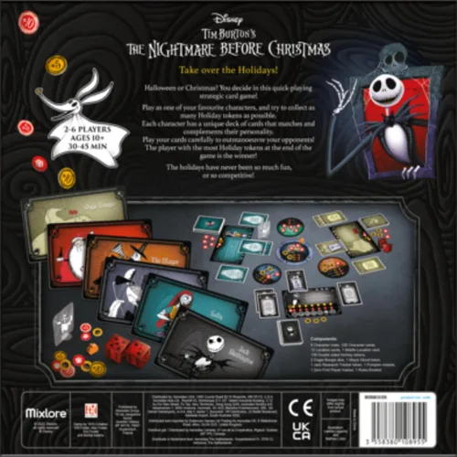 Miniatura 3 de Juego de cartas Nightmare Before Christmas – Juego táctico rápido con mazos de personajes únicos para victorias navideñas definitivas, divertido