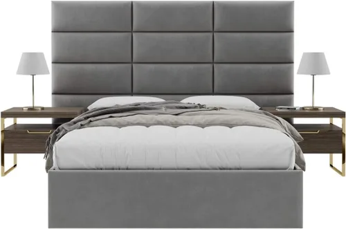 Miniatura 22 de Vänt - Paneles tapizados de cabecera para montar en la pared, diseño Isabelle, 60 x 23 pulgadas, configuración de 4 paneles individuales, Cuero